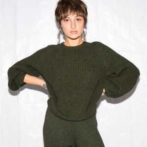Mara Hoffman Ezra Sweater Green